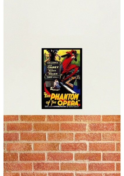 Çok Renkli Opera Hayaleti Ahşap Poster, Dekoratif ve Şık Duvar Sanatı fiyatları