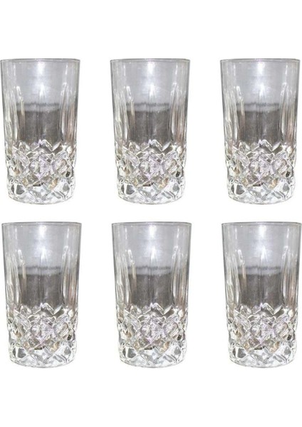 6'lı Lüx Uzun Kesme Meşrubat Bardağı Beyaz Set fiyatları