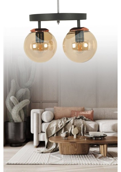 Şık Siyah ve Mavi 2'li Camlı Tepsi Seti, Modern Tasarım