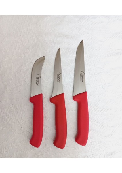 Üçlü Bıçak Seti ve Bileme Aleti ile Mutfak Şıklığı indirimleri