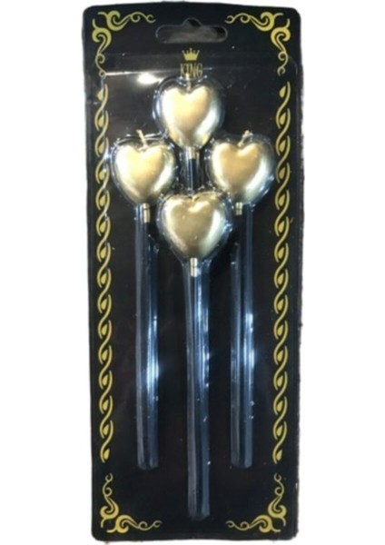 Kalp Şekilli Mum ve Pasta Süsleme Seti, Doğum Günü Için Renkli ve Sevimli Tasarım