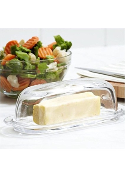 Şeffaf ve Sade Tasarımlı Tereyağlık, Şık ve Kullanışlı Mutfak Aksesuarı fiyatları