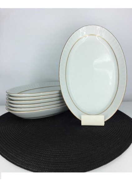 Sedefli Kayık Tabak, Çift File, 25 Cm, Beyaz, Şık ve Zarif Sunum Için Ideal fırsatları