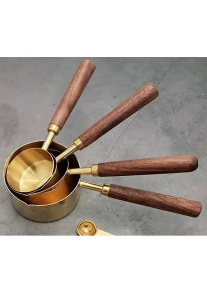 4'lü Ahşap Saplı Ölçü Kaşığı Seti, Şık ve Kullanışlı Ev Gereçleri indirimleri
