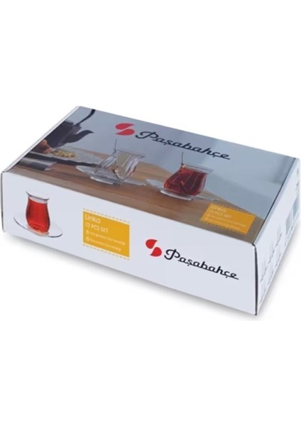 12 Parça Turuncu Linka Çay Seti Kutulu, Şık ve Kullanışlı Ürün fırsatları