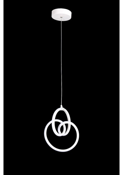 Modern Beyaz Renk Sala Mutfak ve Hol Için Şık LED Sarkıt Avize