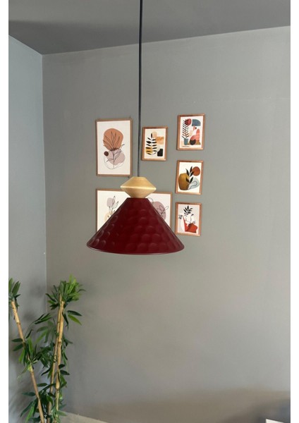 Bordo Topaç Sarkıt Avize, Ofis ve Salon Dekorasyonu Için Şık Aydınlatma fiyatları