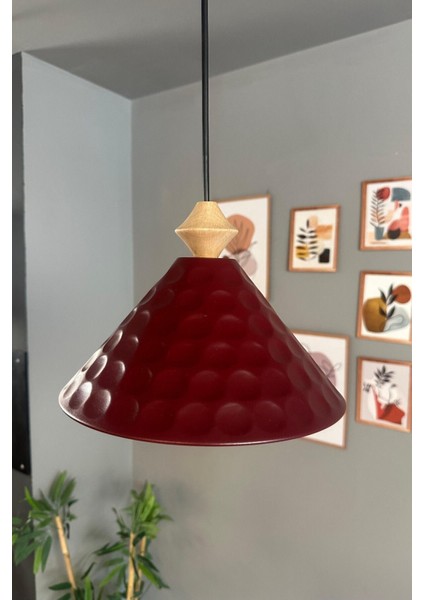 Bordo Topaç Sarkıt Avize, Ofis ve Salon Dekorasyonu Için Şık Aydınlatma modelleri