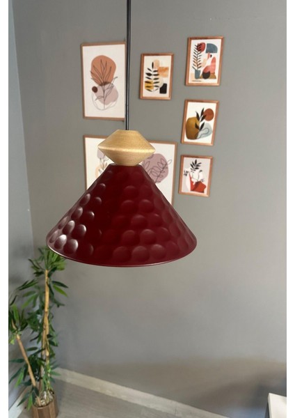 Bordo Topaç Sarkıt Avize, Ofis ve Salon Dekorasyonu Için Şık Aydınlatma indirimleri