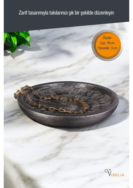 Şık Gümüş Takı ve Makyaj Düzenleyici, Eskitme Renk, 6 Parça Set fiyatları