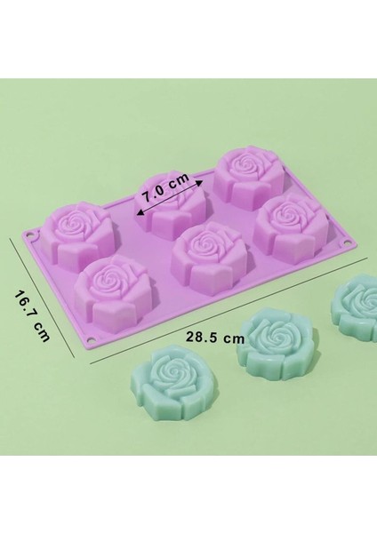 Büyük Boy Kalıp Seti: Pasta, Kek, Sabun, Mum, Buz, Kokulu Taş, Silikon Gül Kalıbı fırsatları