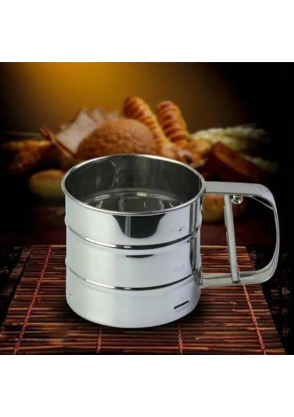 Mor Silikon Ölçülü Çok Amaçlı Hamur Açma Matı 45X65 Cm, Çelik Un Eleği ve Hamur Kesici