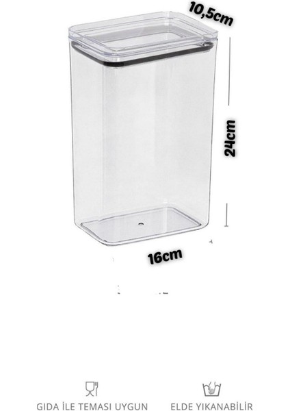 3'lü Beyaz Deterjan ve Tablet Saklama Kutusu, Vakum Kapaklı, Dekoratif Dikdörtgen fırsatları