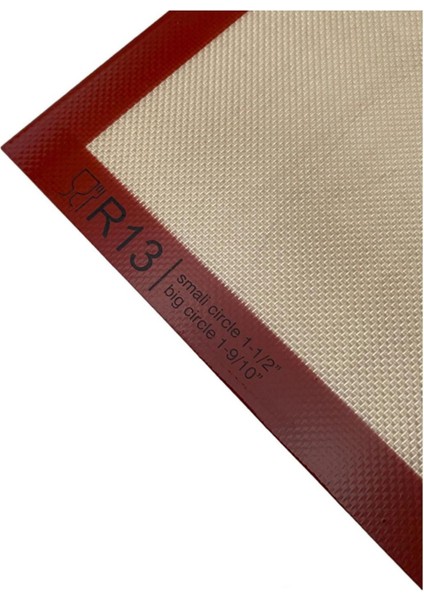 Isıya Dayanıklı Gri Hamur Açma Matı, Ölçülü, 45X65 cm