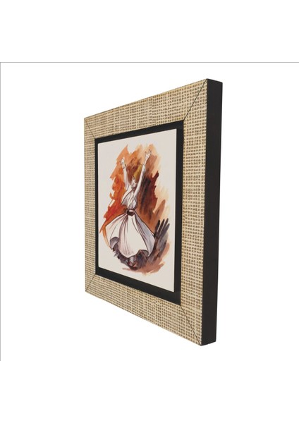 Bej Semazen Temalı Mdf Magnet, Buzdolabı Süsü, Dekoratif ve Şık Tasarım indirimleri