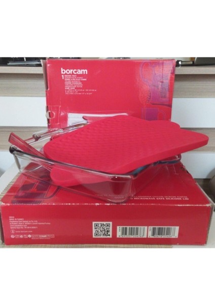 Turuncu Silikon Kapaklı Kare Borcam Tepsi, Dayanıklı ve Şık Mutfak Ürünü fırsatları