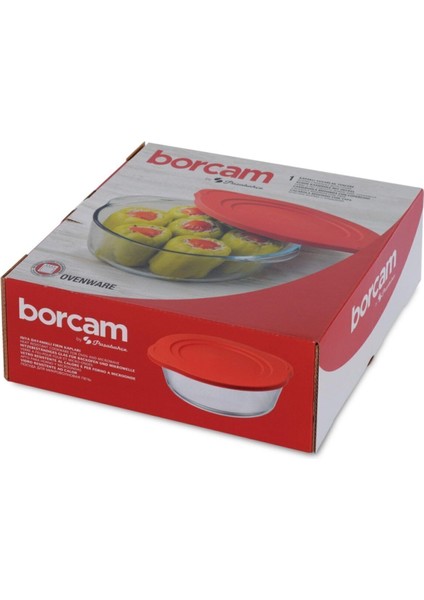 Kırmızı Kapaklı Yuvarlak Tencere 2100CC, Dayanıklı ve Şık Tasarım fırsatları