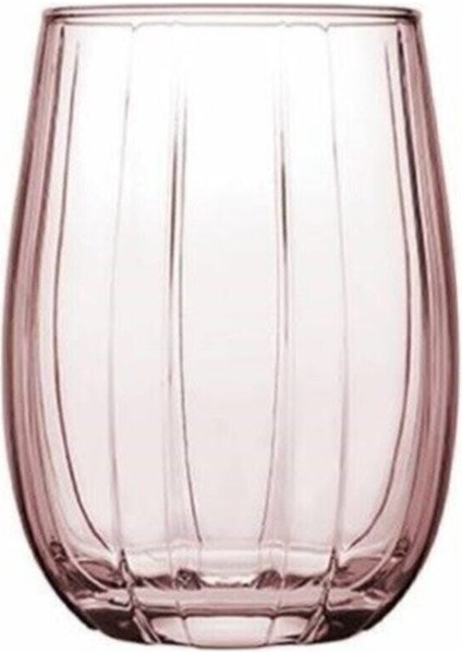 Pembe Su Bardağı 240 Cc, 6'lı Set, Şık ve Kullanışlı Içecek Kabı