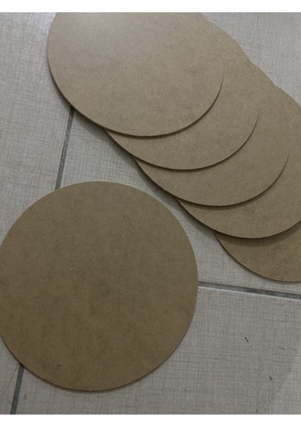 Kahverengi 32 cm Yuvarlak Supla Seti (6 Adet) Şık ve Kullanışlı Tasarım