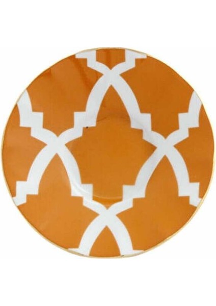 Turuncu Ergonomik Çay Tabakası 12 Cm, Şık ve Kullanışlı Tasarım.