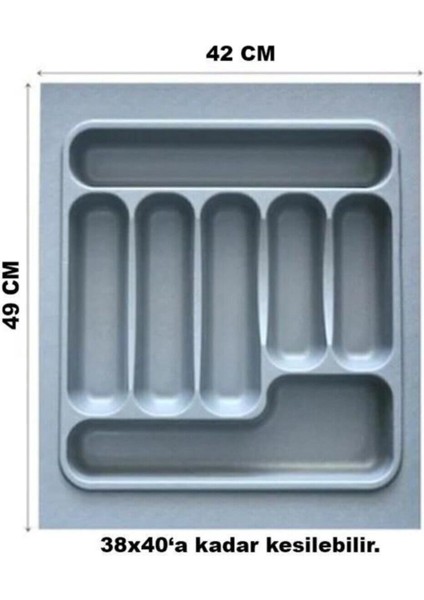 Gri Çekmece Içi Kaşıklık 42X49 Cm, 38X40 Cm'e Kadar Ayarlanabilir fiyatları