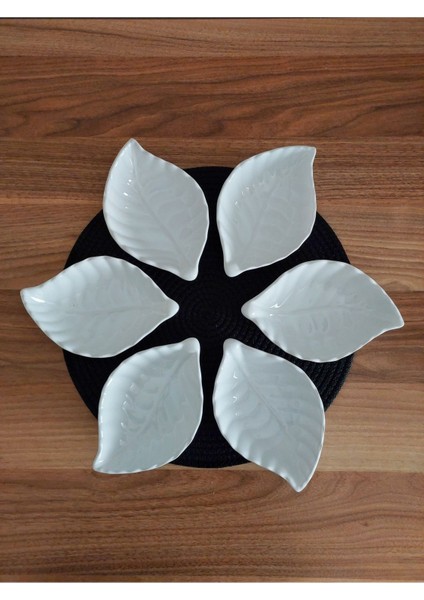 6'lı Seramik Çerezlik Takımı, Beyaz, 16X10,5X4CM, Şık ve Kullanışlı Kahvaltılık Seti modelleri