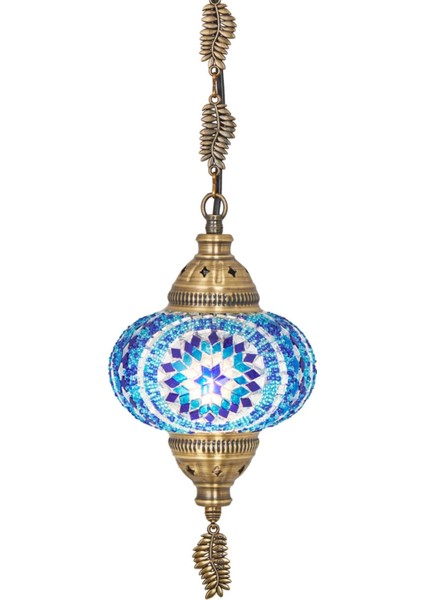 Şık Osmanlı Tarzı Mozaik Tavan Sarkıt Avize, Mavi Renkli Gece Lambası fiyatları