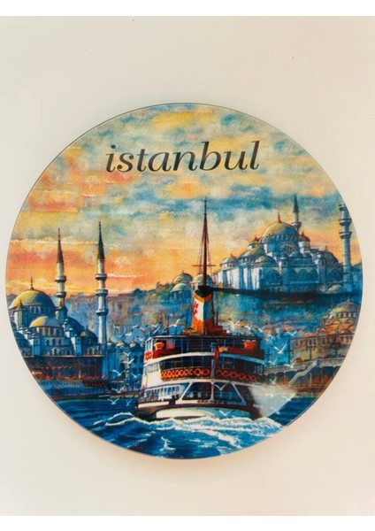 6'lı Istanbul Temalı Mantar Bardak Altlığı Seti indirimleri