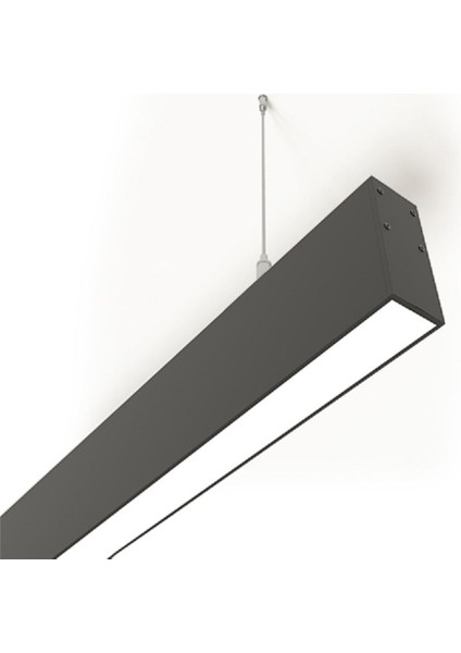 Sıva Üstü Lineer Aydınlatma, Siyah, Sarkıt, 3CMX40CM, 4000K