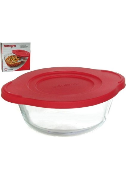 Kapaklı Yuvarlak Borcam Tencere 1450CC, Dayanıklı ve Şık Mutfak Gereci modelleri