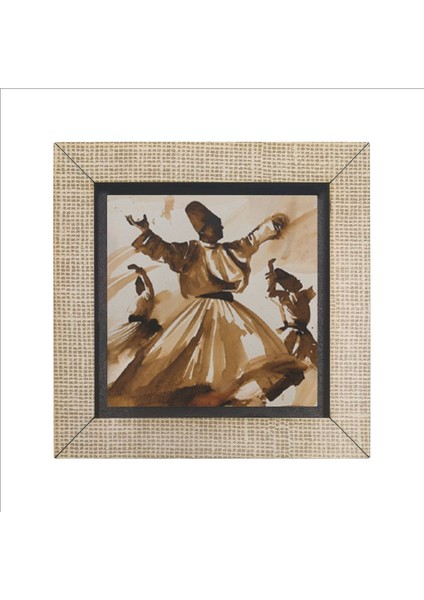 Bej Renkli Semazen Desenli Mdf Magnet Buzdolabı Süsü, Şık ve Dekoratif Tasarım fırsatları