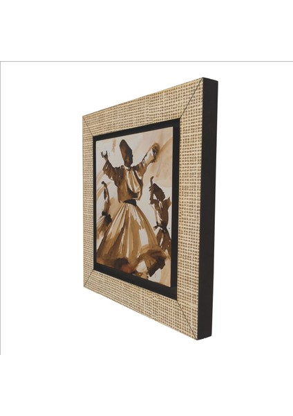 Bej Renkli Semazen Desenli Mdf Magnet Buzdolabı Süsü, Şık ve Dekoratif Tasarım indirimleri