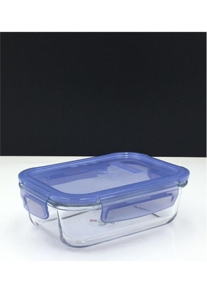 Mavi Lockie Saklama Kabı, 640 Cc, Kapaklı, Dayanıklı, Pratik, Kullanışlı, Güvenli, Şık