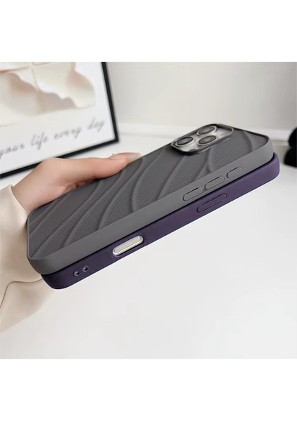 Apple iPhone 16 Pro Max Uyumlu Kılıf Zebana Fine-Line Silikon Kılıf Siyah modelleri