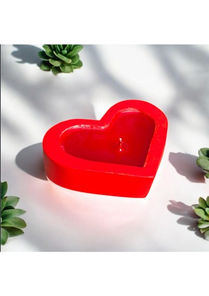 Kalpli Beton Kokulu Mum, Aşk Dolu Anlar Için Sıcak ve Romantik Ortağı modelleri