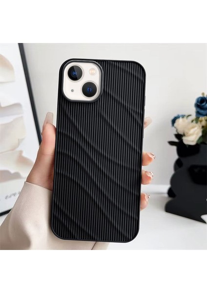 Apple iPhone 13 Uyumlu Kılıf Zebana Fine-Line Silikon Kılıf Siyah
