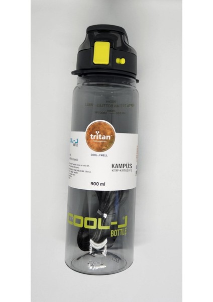 900ML Siyah Askılı Tritan Matara, Kilitli ve Şık Tasarım fiyatları