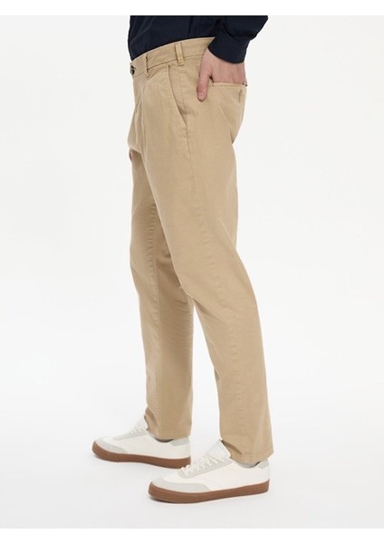 Basıc Gabardin Regular Bej Pantolon fırsatları
