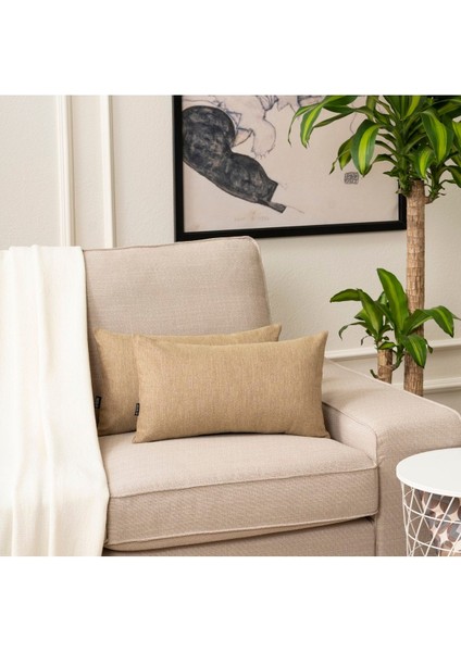 Vizon Tekli Keten Kırlent Kılıfı, Dekoratif ve Şık Tasarım modelleri