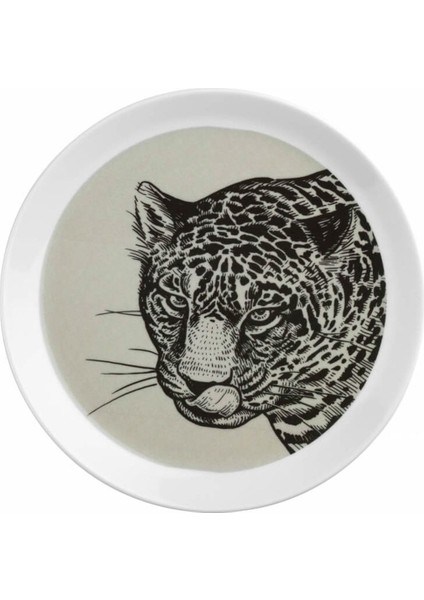 Beyaz 27 cm Doğal Seramik Servis Tabağı, Şık ve Kullanışlı Ev Dekoru.