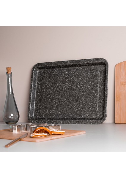 Gri Fırın Tepsisi 26X37 Cm, Dayanıklı ve Şık Mutfak Gereci fiyatları