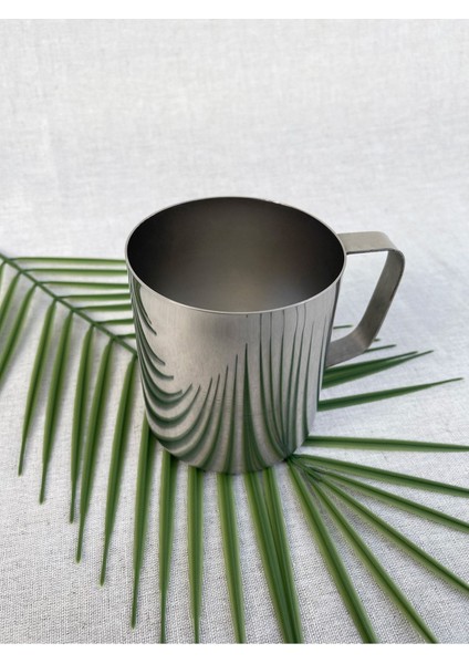 Paslanmaz Çelik Gümüş Renkli Kulplu Kupa ve Karaf Seti