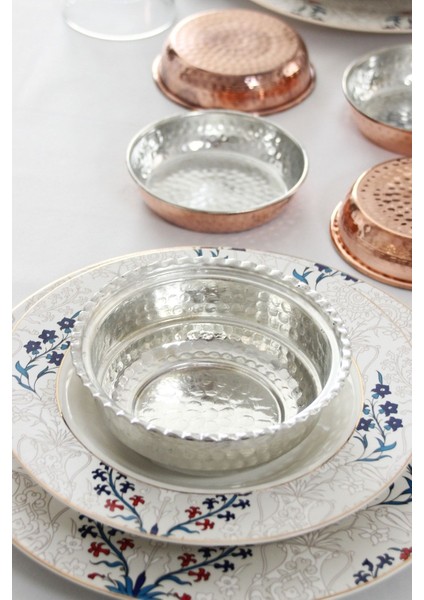 14CM Bakır Kalaylı Çorba Kasesi, Şık ve Dayanıklı Mutfak Gereci