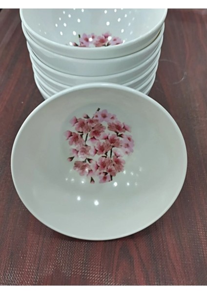 6 Adet Desenli Melamin Çorba ve Yoğurt Kasesi, 13,5x6,5 Cm, Kahverengi fiyatları