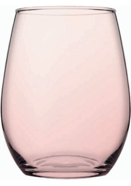 Pembe Amber 6'lı 350 cc Su ve Meşrubat Bardağı Seti