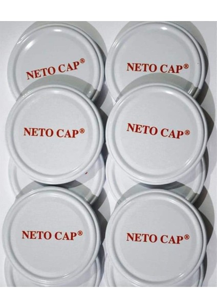 100 Adet Beyaz Slikonlu Konserve Kapağı, Güçlü ve Sızdırmaz Paketleme Seti