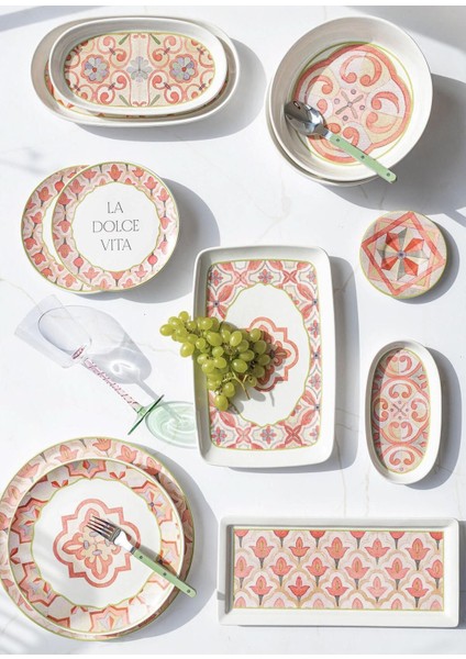 Çok Renkli Dikdörtgen Servis 35X16 Cm, Şık ve Kullanışlı Ev Aksesuarı modelleri