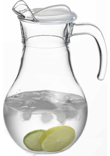 Turuncu Kapaklı Sürahi 1800CC, Şık ve Kullanışlı Ev Içi Içecek Kabı