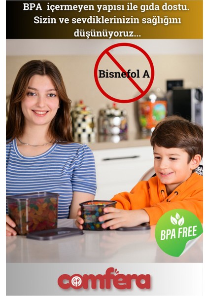 12'li 24 Parça Dikdörtgen Saklama Kabı Seti, Gri, Ekonomik ve Pratik Kullanım