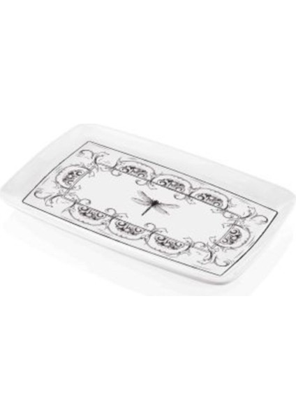 Beyaz Dikdörtgen Servis, 34X25 Cm, Şık ve Kullanışlı Mutfak Gereci